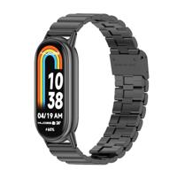 Stalen band - Zwart - Xiaomi Smart Band 8 / 9 / 10 - thumbnail