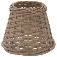 VidaXL Lampenkap ø15x12 cm wicker bruin - thumbnail