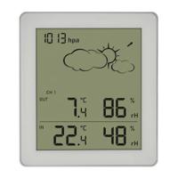 TFA Dostmann Funk-Wetterstation CLEAR 35.1168.02 Draadloos weerstation Verwachting voor 12 tot 24 uur Aantal sensoren max.: 3 - thumbnail