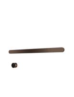 Hotbath &MORE set van 1 rails RASS80 SOFT SQUARE 80 cm met separate schakelaar en inbouw element Tuscan Bronze (RASS80-1TB) - thumbnail
