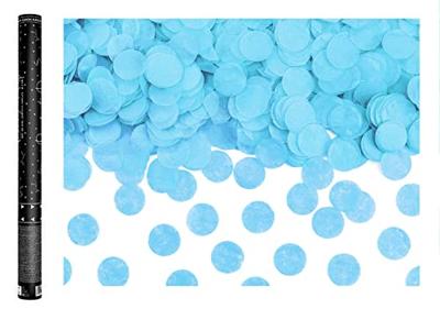 Gender reveal confetti kanon Blauw - Ready to pop 60cm