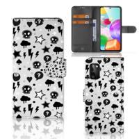 Telefoonhoesje met Naam Samsung Galaxy A41 Silver Punk - thumbnail