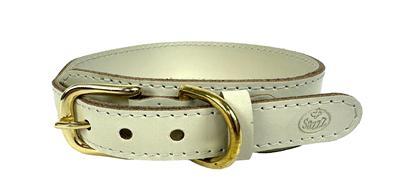 Sazzz halsband hond pioneer leer creme