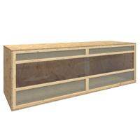 VidaXL Terrarium 144x46x48 cm bewerkt hout - thumbnail