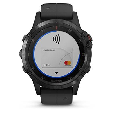Smartwatch Garmin Fenix 5 Plus, 1,2 inch, Zwart