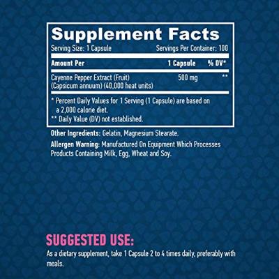 Cayenne Pepper Extract 100caps Cayenne Pepper Extract 100caps