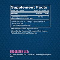 Cayenne Pepper Extract 100caps - thumbnail