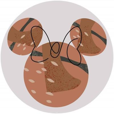 Noordwand Komar Dots Behangcirkel Disney - Minnie Mouse -Terra - DD1-038