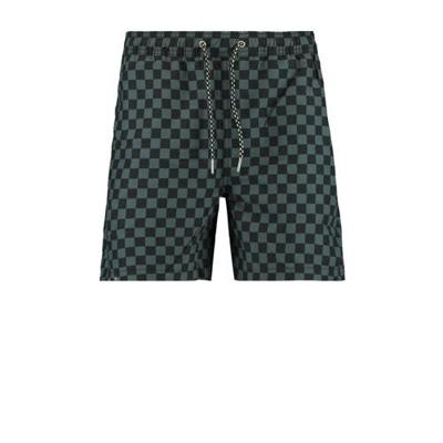 America Today geblokte zwemshort Arizona grijs/zwart