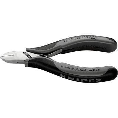 Knipex Zijsnijtang ronde kop + draadkl.115 mm E - 7712115ESD Knipex Zijsnijtang ronde kop + draadkl.115 mm E - 7712115ESD