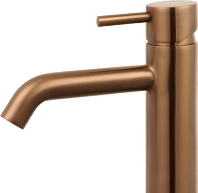 Saqu Eurotrend wastafelkraan geborsteld koper