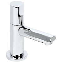 Toiletkraan Plieger Shape Opbouw Recht Rond Glans Chroom Koudwaterkraan - thumbnail