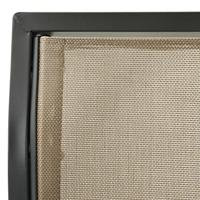 Schommelbank met luifel antraciet en zandkleurig - thumbnail