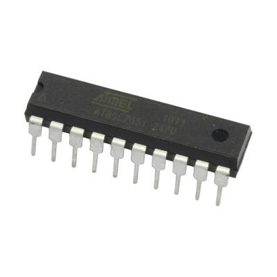 Microchip Technology AT89C4051-24PU Embedded microcontroller PDIP-20 8-Bit 24 MHz Aantal I/Os 15 Tube