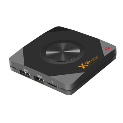 X99 mini 6K HD Smart TV BOX Android 9.0 Allwinner H6 Quad Core 64-bit ARM Cortex-A53 4GB + 32GB ondersteuning TF-kaart HDMI AV WiFi RJ45