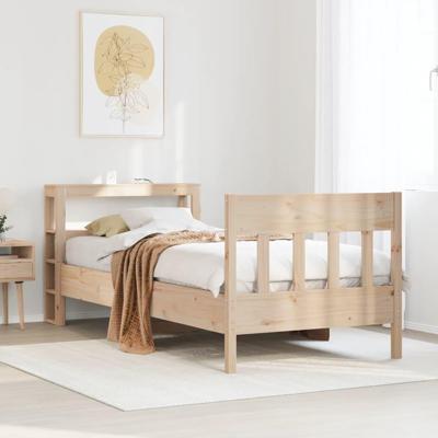 Bedframe zonder matras massief grenenhout 90x200 cm