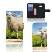 Samsung Galaxy Xcover 4 | Xcover 4s | Telefoonhoesje | Met pasjeshouder | Schaap en Lammetje - thumbnail