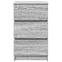 Nachtkastjes met 3 lades 2 st 39x35x65 cm grijs Sonoma - thumbnail