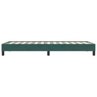 Boxspring zonder matras fluweel donkergroen 90x210 cm - thumbnail