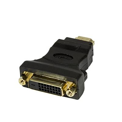 LogiLink HDMI to DVI Adapter HDMI 19-pin female DVI-D (24+1) male Zwart kabeladapter/verloopstukje -