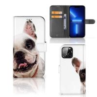 iPhone 13 Pro Max | Telefoonhoesje | Met pasjeshouder | Franse Bulldog - thumbnail