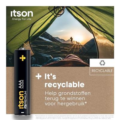 itson Itspremium AAA batterij (potlood) 1.5 V 8 stuk(s)