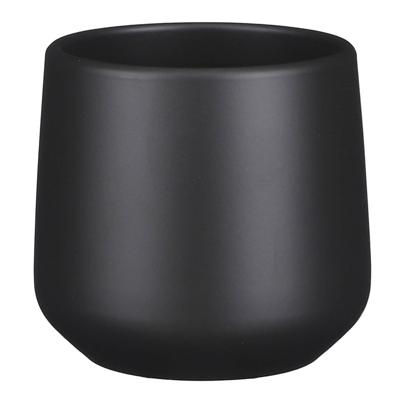 Amber pot rond donkergrijs mat h13,5xd14 cm Mica Decorations - Mica decorations