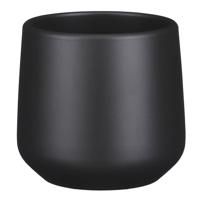 Amber pot rond donkergrijs mat h13,5xd14 cm Mica Decorations - Mica decorations - thumbnail