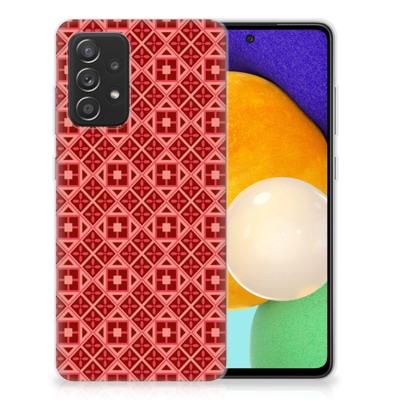 Samsung Galaxy A52 (5G/4G) | TPU bumper | Batik Rood Samsung Galaxy A52 (5G/4G) | TPU bumper | Batik Rood
