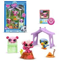 Themapakket met 3 huisdieren - BANDAI - Littlest Pet Shop Camping - Dieren en accessoires - thumbnail