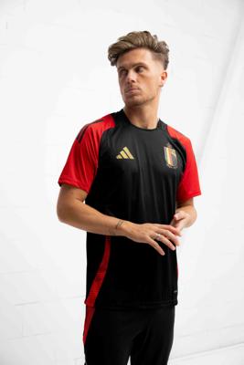 adidas België Trainingsshirt 2024-2026 Zwart Rood Goud