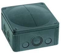 Wiska COMBI 1010/5/S Aftakkast (l x b x h) 140 x 140 x 82 mm Zwart (RAL 9005) IP66/IP67 1 stuk(s) - thumbnail