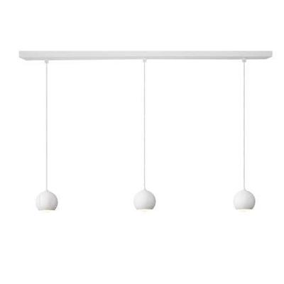 Artdelight Hanglamp Denver 3 lichts Ø 10 cm L 100 cm wit