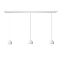 Artdelight Hanglamp Denver 3 lichts Ø 10 cm L 100 cm wit - thumbnail
