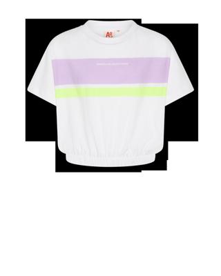 Maira T-Shirt Mstari White Maira T-Shirt Mstari White