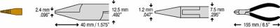 C.K T3777D 150 ESD Spitsbektang Recht 155 mm