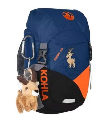 KOHLA Happy 10 L Navy Peony kinderwandelrugzak