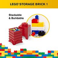 Room Copenhagen LEGO Storage Brick 1 Rood opbergdoos - thumbnail