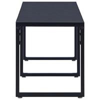 VidaXL Tuinbank 180 cm ps-plaat zwart - thumbnail