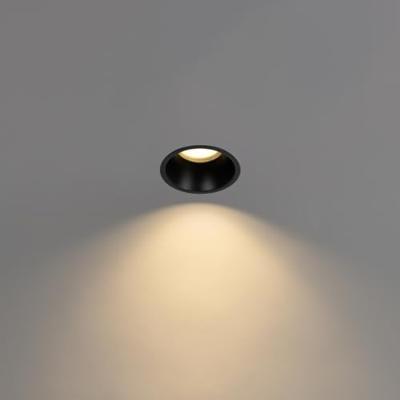 QAZQA Moderne inbouwspot zwart AR70 IP44 - Dept