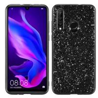 Glitter poeder schokbestendige TPU Case voor Huawei Nova 4 (zwart) - thumbnail