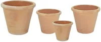 Mcollections Planter - Ø56 x H46 - Terracotta - Whitewash - thumbnail