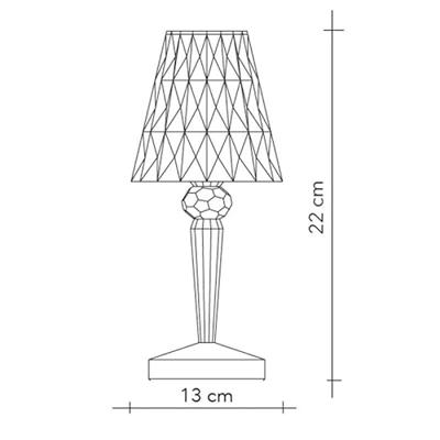 Kartell Battery Tafellamp - Transparant