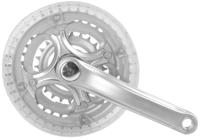 Mighty Crankstel 3 speed 170 mm 42/34/24t met kettingrand - zilver - thumbnail