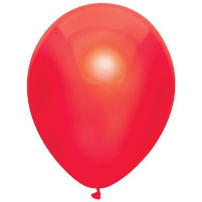 Rode Metallic Ballonnen 30cm - 10 stuks