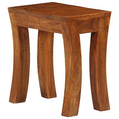 VidaXL 3-delige tafeltjesset 50x35x50 cm massief acaciahout bruin