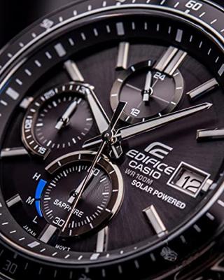 Casio EFS-S510D-1AVUEF Zwart Zilverkleurig Heren horloge - thumbnail