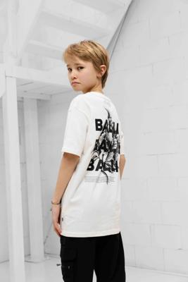 Ballin Zomer t-shirt jongens - off wit - Botanic identity