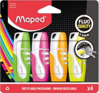 Maped Markeerstift Fluo'Peps Pocket Soft etui van 4 stuks - thumbnail
