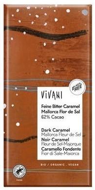 Pure chocolade caramel fleur de sel 62% cacao - 80 gram
